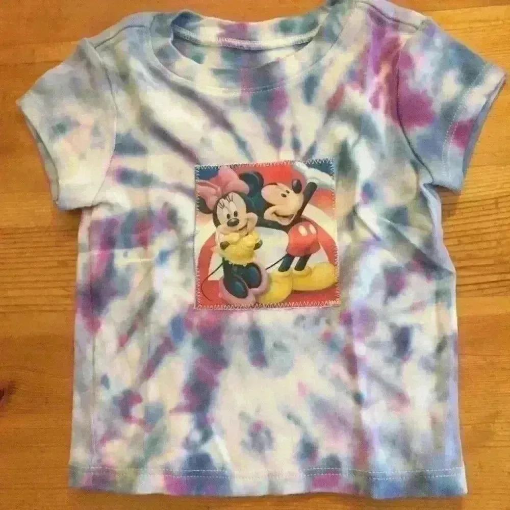 New! Tie dye Mickey and Minnie T-shirt